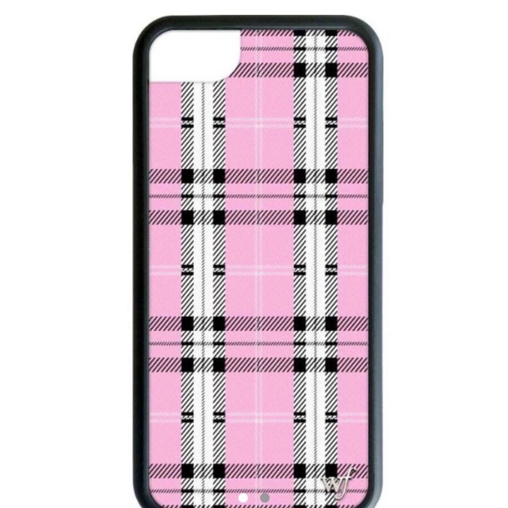 ISO pink plaid wildflower iPhone 6/7/8